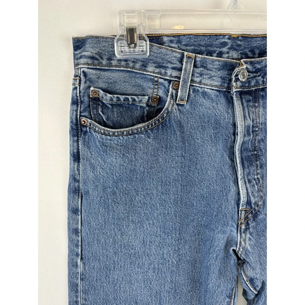 Vtg Levis 501 Jeans Mens 33x34 Med Wash Button Fly WPL 423 Cotton 31x33 Read